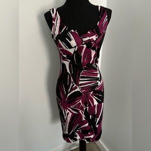 NWT AQUA Pink & Black Bodycon Mini Dress, size M